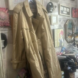 Tan lined trench coat